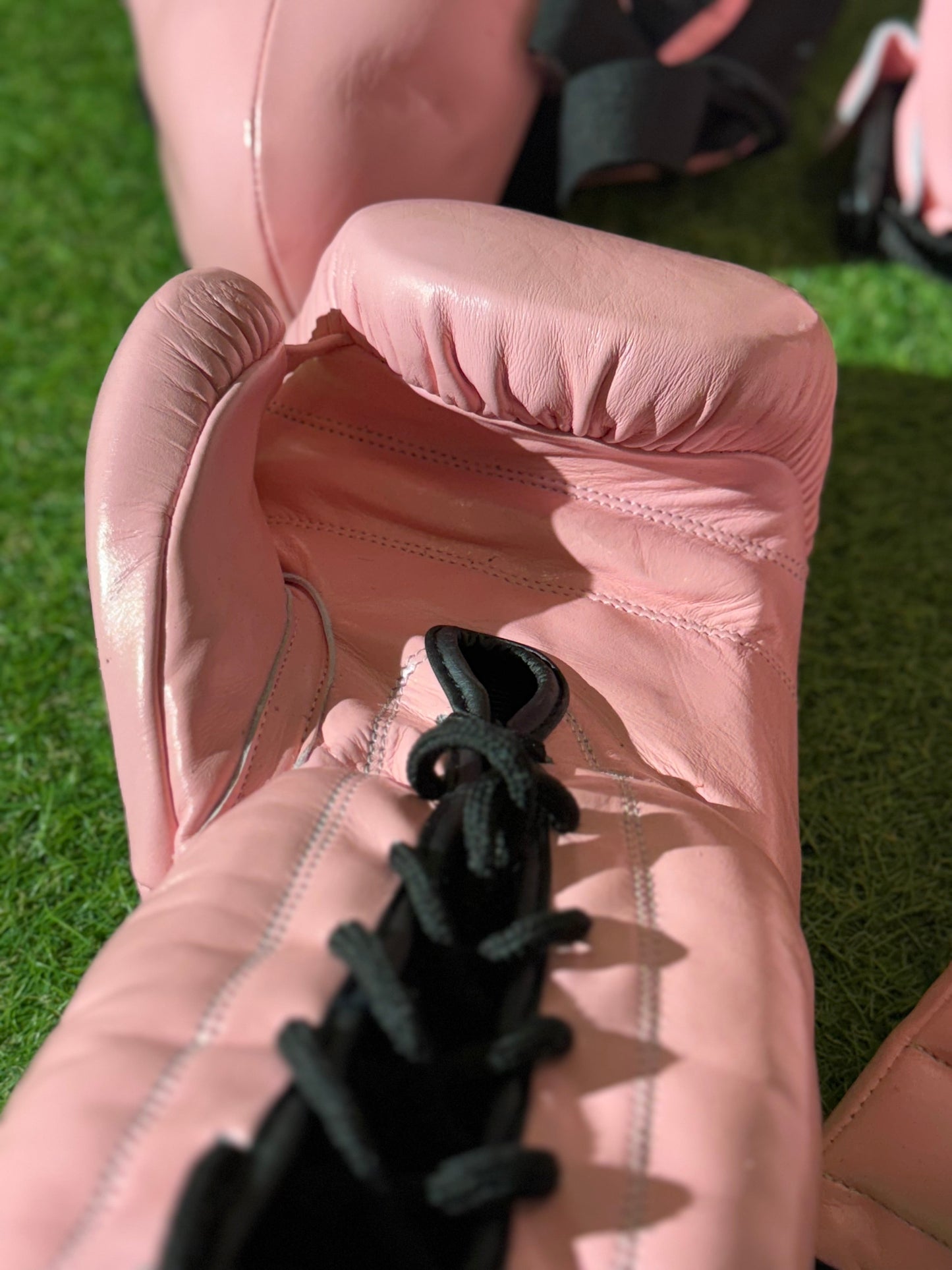 SOLID PINK | BOXING GLOVES & SPARRING SET | 100% LEATHER