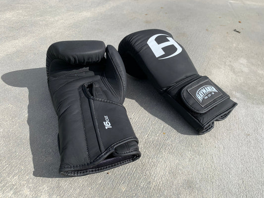 MATTE BLACK | PRO ELITE GLOVES 100% LEATHER