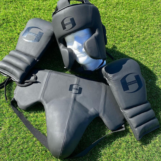 MATTE BLACK | BOXING GLOVES & SPARRING SET | 100% LEATHER