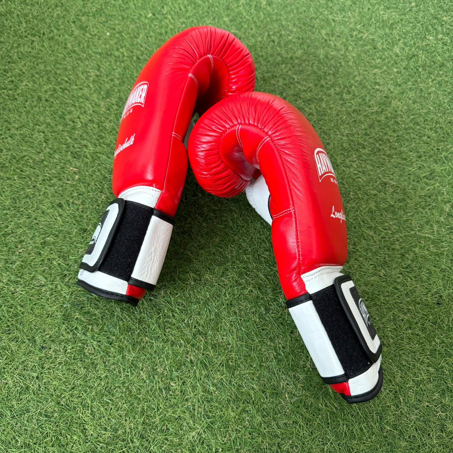 WHITE & RED | SPARRING SET | 100% LEATHER