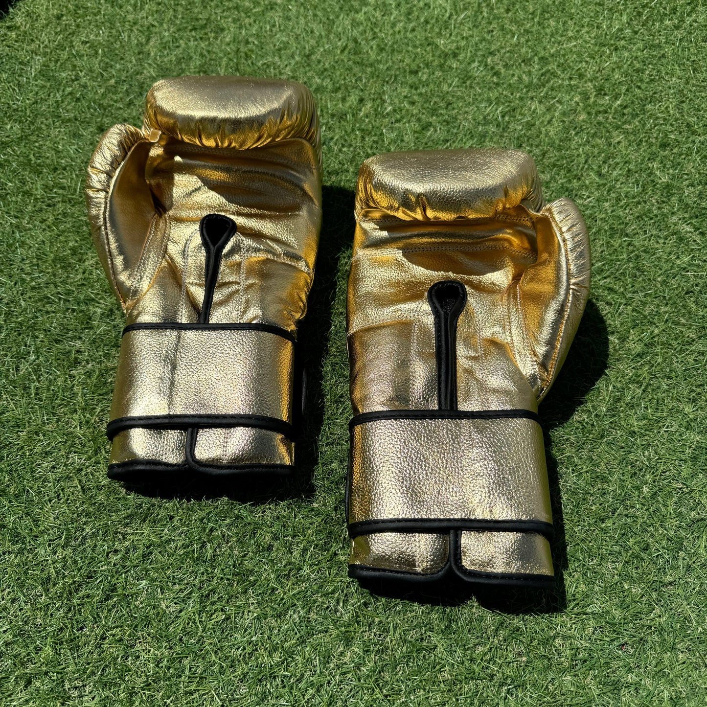 METALLIC GOLD | BOXING GLOVES & SPARRING SET | 100% LEATHER