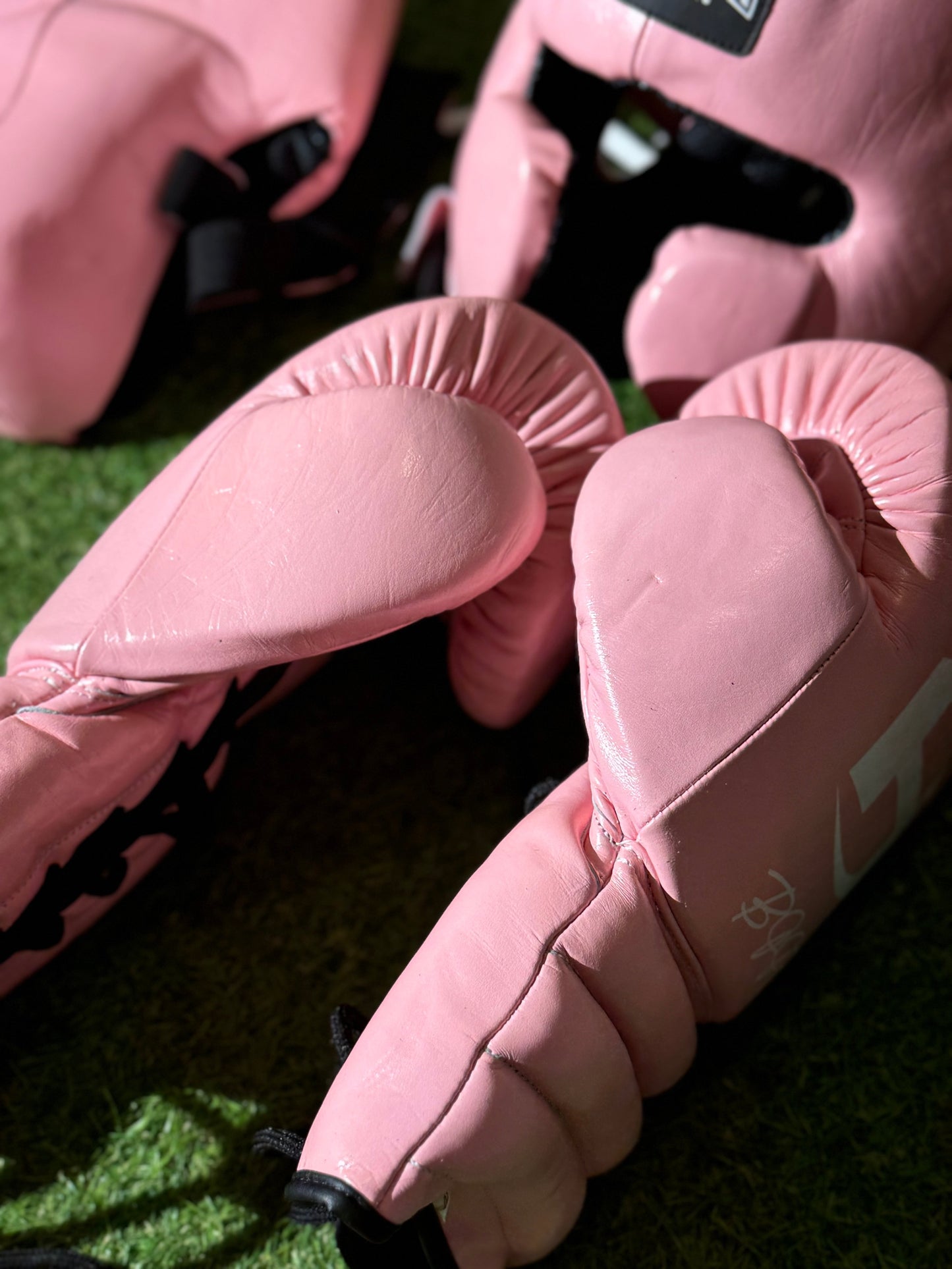 SOLID PINK | BOXING GLOVES & SPARRING SET | 100% LEATHER