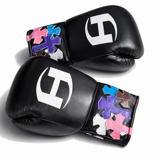 CRX001 BLACK BOXING GLOVES | 100% LEATHER