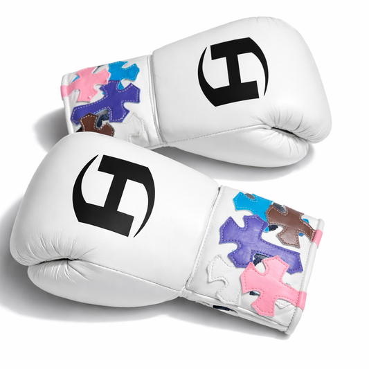 CRX001 WHITE BOXING GLOVES | 100% LEATHER